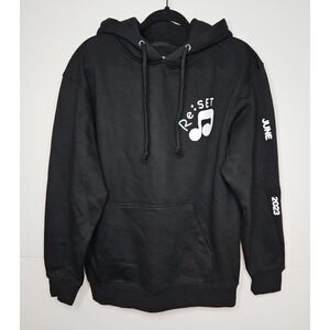 Mens Re:SET Live Concert Series 2023 Hoodie Black Tour Merch Sz Medium NWOT